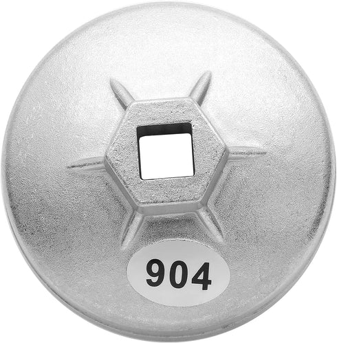 Model 904 Oil Filter Wrench, 79mm 15 Flute Filter Removal Cup Wrench, Oil Filter Cap Removal Socket Tool...