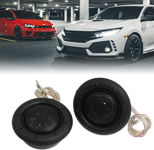 uxcell 2 Pcs 2.5 Inch Micro Dome Car Audio Tweeters Speakers 150W 91db...