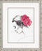 Dimensions Flowers in Hair Silhouette Cross Stitch Kit, 14 Count White Aida, 9" x 12"...