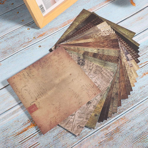 Scrapbook Collection Kit, 48 Sheets Scrapbook Premium Paper Pattern Paper Pack DIY Scrapbook Paper Album Scrapbook Pattern Greeting Cards Junk Jou...