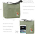 Canvas Crossbody Bag for Women Men, Fashion Casual Shoulder Bags Messenger Bag with Embroidery...