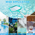 Pool Skimmer - Pool Net with Pole, Pool Skimmer Net with Solid Plastic Frame, Skimmer Net with Fine Mesh Net, Hot Tub Skimmer Net...