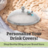 BevHat Stainless Steel Drink Covers (2 Pack), Wine Glass Covers for Outdoors, Protect Cocktails, Coffee Mugs, Tea Cups, Beers, Keep Bugs Out, Wine...