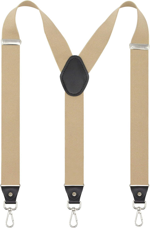 Timiot Mens Suspender with Swivel Hooks Adjustable Braces Y Shaped Elastic Comfortable Braces Belt Loops Strap...
