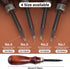 WUTA Leather Edge Beveler,High Carbon Steel Edge Skiving,Leather Wood Handle Leather Tools,Leather Craft Keen Edge Cutting Tool for Beveling,Size ...