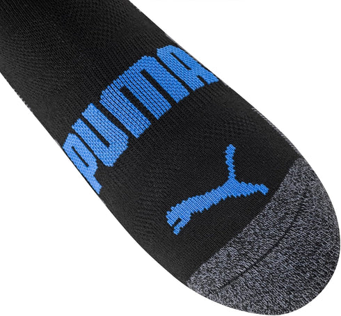 PUMA Kids' Big Boys' 6 Pairs Low Cut Socks, Black Combo, 9-11...