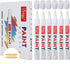 Vickay Paint Pens Marker White for Rock, Stone, Ceramic, Metal, Glass, Wood, Set of 6 Medium Tip Paint Markers High Volume Ink Water Resistant for...