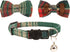 Collar for Cats Pets Breakaway with Bell Bowtie Floral Bow Detachable Adjustable Safety Puppy 2pcs Christmas-A...