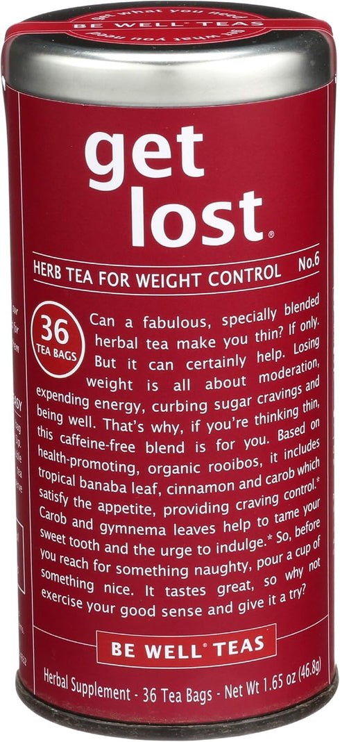 Republic Of Tea, Tea Be Well Rooibos Get Lost, 36 Count...
