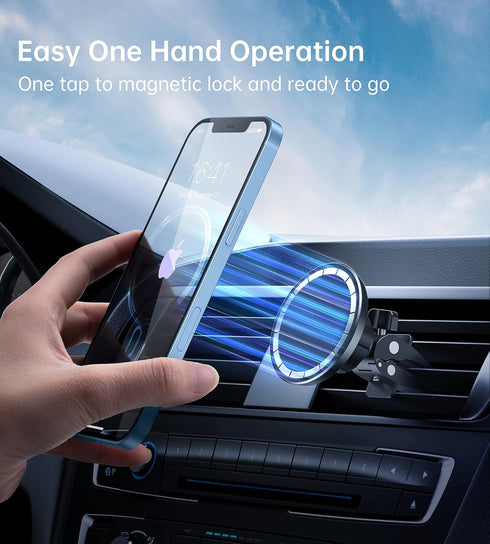 XooFly Magnetic Car Mount Holder, Portable Electronic Device Mount for iPhone 15, 14, 13, 12 Pro Max Mini Plus, All Phones & Cases......