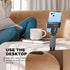 Perilogics Airplane Phone Holder Mount Universal in Flight Hands Free Viewing with Multi-Directional Dual 360 Degree Rotation (Black/Pink)...