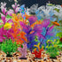 Fish Tank Decorations Plants with Resin Coral, 8 pcs Aquarium Decorations Small Plants Plastic, Fish Tank Accessories, Aquarium Decor...