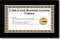 Creative Picture Frames 5.5X8.5Bk Business License Frame with Self Standing Easel and Wall Hanger for More Versatility...