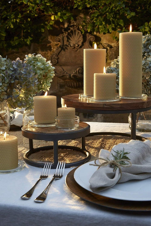 Hand-Rolled Beeswax Votive Candles 4pk - By Little Bee of Connecticut...