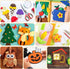 9Pcs Wool Felt Sheets,11.8 * 7.9In Felt Fabric Wool Felt Sheets DIY Patchwork Rug Arts and Crafts Fabric(Brown)...