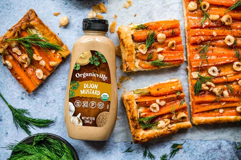 Organicville Dijon Mustard - Mustard Dijon Organic, Dijion Mustard, Vegan, Paleo, USDA Organic, Non-GMO, Keto Mustard, Whole 30, Dijon Mustard Glu...