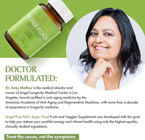 Super Greens and Reds Daily Fruits and Veggies Supplement: Gluten Free, Organic Superfood Greens Supplement Capsules & Cruciferous Vegetable Suppl...