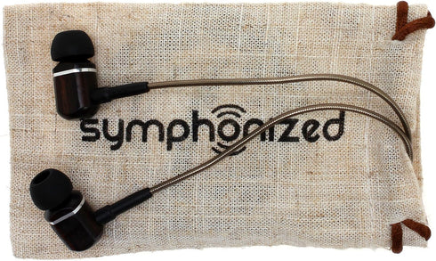 Symphonized MTRX 2.0 Premium Wired Earbuds - Wood In-Ear Headphones with Microphone & Volume Control, Noise Isolation - Corded Ear Buds for Androi...