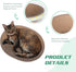 Oval Cute Cat Scratching Bed Couch Lounger for Indoor Cats, Corrugate Cat Cardboard Scratcher Box Durable, Kitty Cat Scratch Pad Lounge Long Lasti...