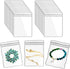 Jewelry Pouch Clear Self Seal Plastic Zipper Bags for Necklace Bracelet Packing Storage Transparent PVC Lock Pouches, Pack of 48...