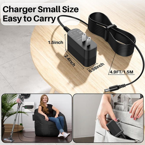 Charger for Homeika Cordless Vacuum Cleaner for Homeika H320 Cordless Vacuum 26.5V AC Adapter for Homeika Vacuum H 320 Cordless Stick Suction Vacu...