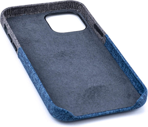 Dockem Wallet Case for iPhone 12 Pro Max: Built-in Metal Plate for Magnetic Mounting & 2 Credit Card Holders: 6.7" Luxe M2, Canvas Style Synthetic...