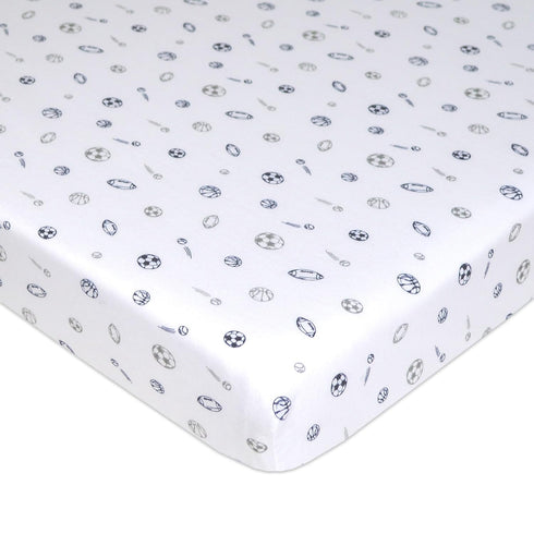 American Baby Company 2 Pack 100% Natural Cotton Fitted Mini Crib Sheets 38" x 24" - Soft Breathable Small Nesting Portable Sheets, Fits Pack N Pl...