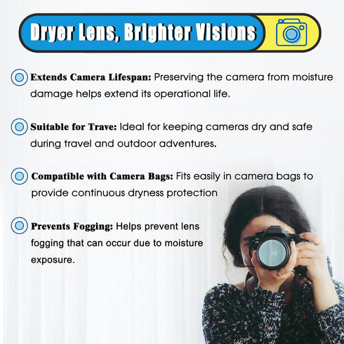 Xcivi 6 Packs Silica Gel desiccant for Digital Camera, for KODAK Cameras, for Canon Cameras,for Sony Cameras, Silica Gel Desiccant Compact Dehumid...