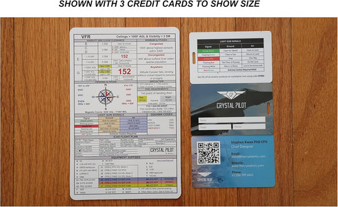 Crystal Pilot VFR and IFR Placard (Medium (4.5 x 7 inches))...