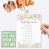 Hadley Designs Hilarious Baby Shower Games for Girls – 25 Double-Sided Cards for 25 Guests, 2 Games, Baby Trivia Baby Shower Game, Find The Guest,...
