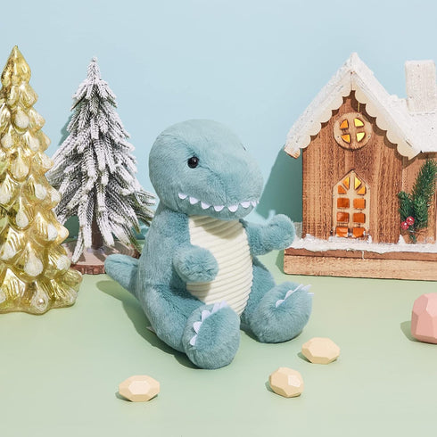 TCBunny Baby Dinosaur Bedtime Stuffed Animal Plush Toy 12", Gifts for Birthday, Valentine, Christmas (T-Rex, Blue), (BPT-0008-BL)...