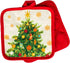 Christmas Tree Design 5 Pc Christmas Kitchen Linen Set...