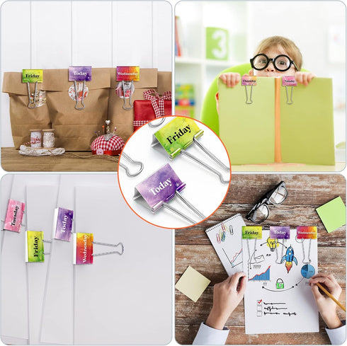 6 Pieces Teacher Essentials Large Binder Clips 2 Inches Teacher Binder Paper Clips Office School Supplies Classroom Management Teacher Supplies (W...
