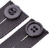 Johnson & Smith Elastic Pants Waist Extenders (6 Pack), Adjustable Waistband Expanders for Men and Women, Jeans Pants Button Extender Set (Black)...