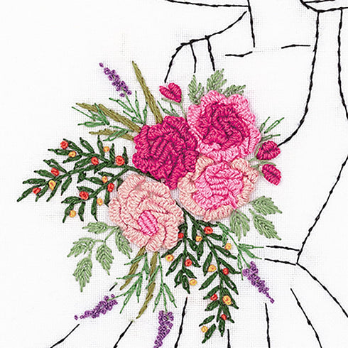 PANNA Embroidery Stumpwork Kit - Lady in A Hat......