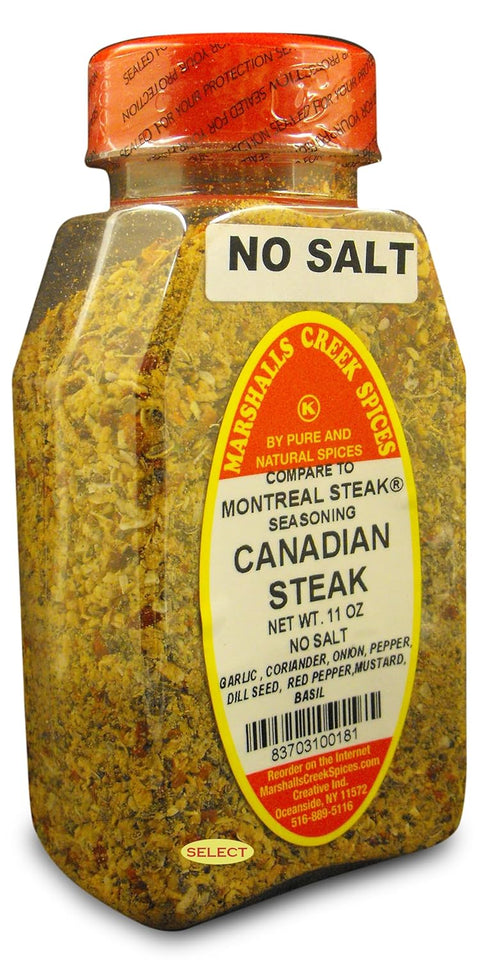 Marshalls Creek Spices, Select CANADIAN STEAK SEASONING NO SALT (COMPARE TO MONTREAL SEASONING R) 11 ounces...