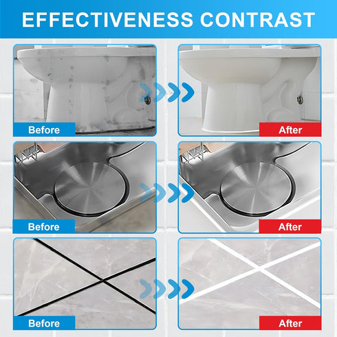 8Oz Clear Waterproof Caulk & Seal Silicone Sealant, Wadities Tile Grout Repair Kit with Grout Remove Scraper, Shrink & Crack Proof for Bathroom, S...