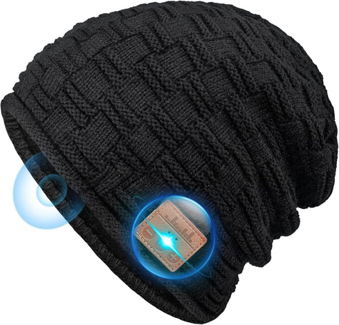 Stocking Stuffers Bluetooth Hat for Men Bluetooth Beanie Hat Gifts for Men Women Fit for Fishing Running Skating Winter Outdoor Sports fit for Men...