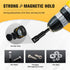 1/4 inch Magnetic Nut Driver Set, 3 Piece Impact Drill Driver Bit Set, Size 6mm, 8mm, 10mm, Quick-Change Hex Shank Metric Nut Driver, Cr-V Steel, ...