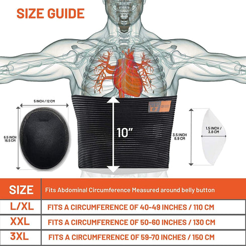 Everyday Medical Plus Size Umbilical Hernia Support Belt I Pain and Discomfort Relief from Umbilical, Navel, Ventral and Incisional Hernias I Hern...