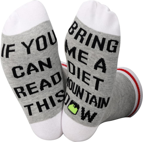 TSOTMO 2 Pairs Drink Gifts If You Can Read This Bring Me A Dirink Novelty Sock...