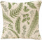 Throw Pillow Covers Green Leaf Floral in Vintage Style Leaves and Herbs Botanical Boxwood Seeded Eucalyptus Fern Maidenhair Pillow Case 18x18 Inch...