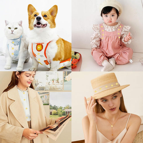 Honbay 60PCS Plastic Star Buttons Decorative Sewing Craft Buttons Embellishments for Scrapbooking Clothing DIY Craft and Other Projects (12mm)...