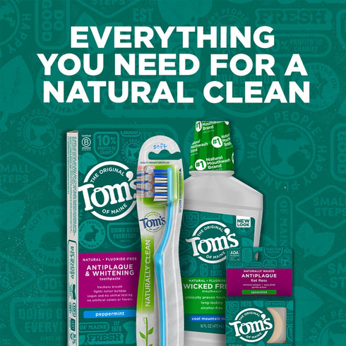 Tom's Of Maine Gentle Charcoal Toothbrush, Soft, 4-Pack (Packaging May Vary)...