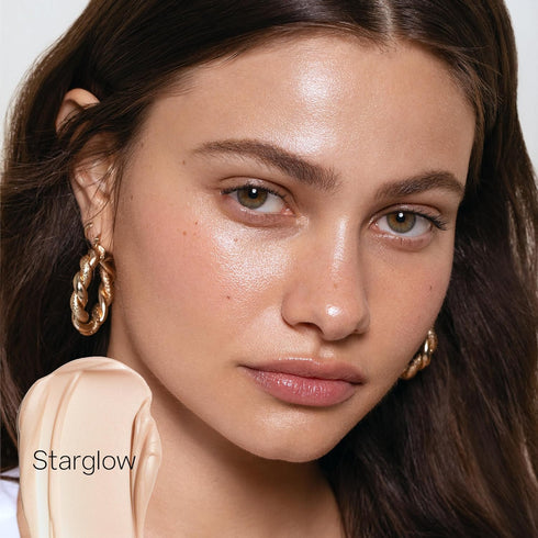 Saie Mini Glowy Super Gel Lightweight Illuminator - Luminizer + Makeup Primer for Glowing Skin - Enriched with Vitamin C + Hydrating Squalane Oil ...