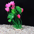 VOCOSTE 1pcs Fish Tank Aquarium Decorations Plants, Mini Aquarium Decorations PE Ceramics Plants for Aquarium Decorations, Pink 8.27"...