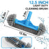 12.5'' Round End Pool Brush Head Cleaning Pool Wall & Tiles & Steps Sturdy Nylon Bristles, Pool Scrub Brushes,for Inground/above Ground Swimming P...