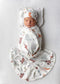 Newborn Receiving Blanket Swaddle Blanket Headband Beanie Set for Baby Boy Baby Girl (Animal 3)...