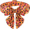 ARING PET Halloween Dog Collar, Cute Orange Dog Collar with Sailor Bowtie, Adjustable Cotton Halloween Pet Collars with Metal Buckle...