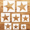 8PCS Large Star Stencils, 8 Different Size Star Stencils for Painting, Star Template for Drafting for Office and School Art Craft Templates, Large...